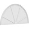 Ekena Millwork Half Round 4 Spoke Architectural Grade PVC Pediment, 78"W x 39"H x 2"P PEDPS078X390HRO04 - alternate 1